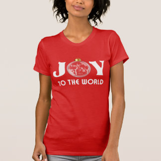 Camiseta Alegría por el mundo con Navidades en blanco