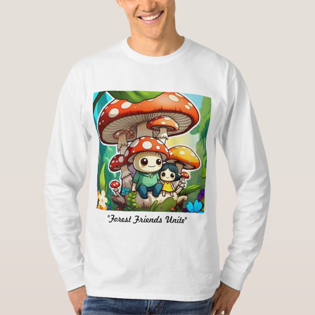 Camiseta "Alegría por hongos" (Anverso)
