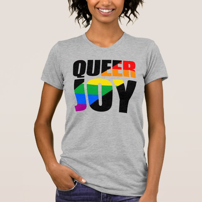 Camiseta Alegría queer (Anverso)
