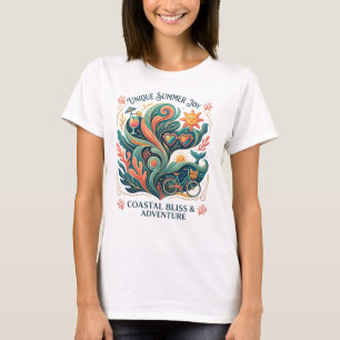 Camiseta Alegría Única de Verano - Felicidad Costera Colori
