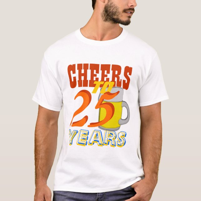 Camiseta Alegrías a 25 años de la cerveza de fiesta de (Anverso)