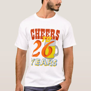 Camiseta Alegrías a 26 años cumpleaños de la cerveza de