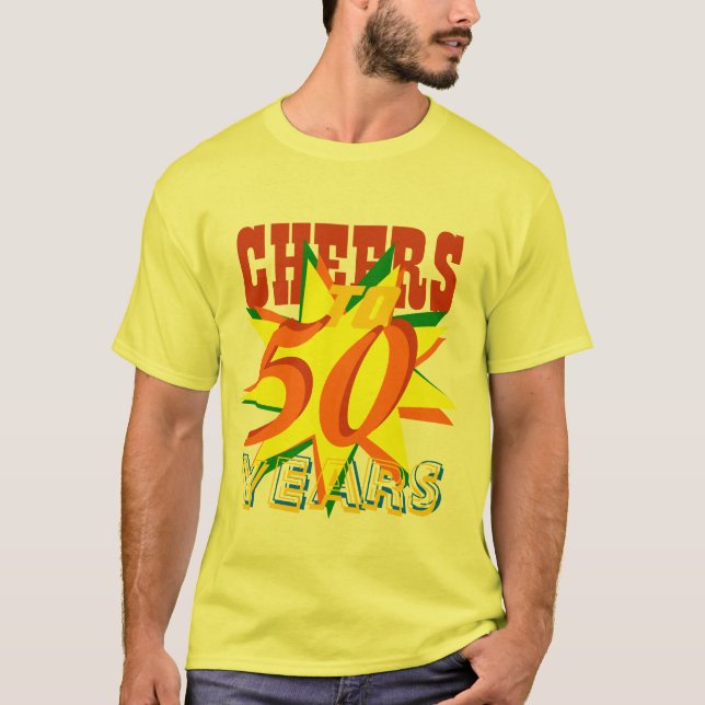 Camiseta Alegrías a 50 años de cumpleaños (Anverso)