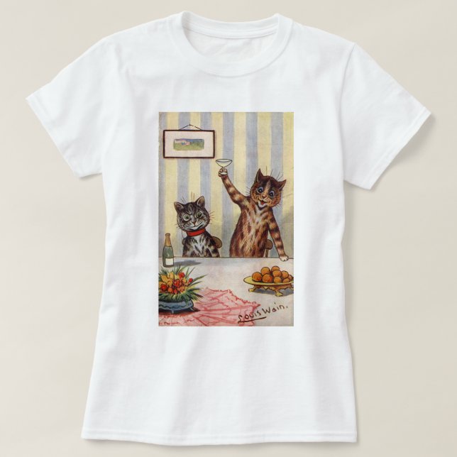 Camiseta Alegrías gato, Louis Wain (Diseño del anverso)