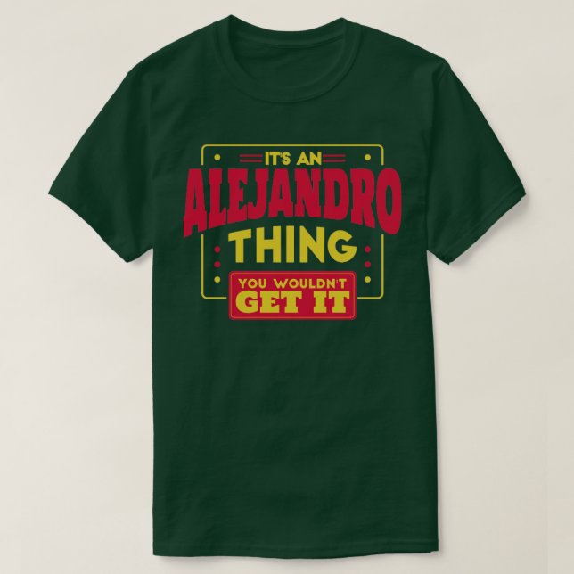 Camiseta Alejandro (Diseño del anverso)