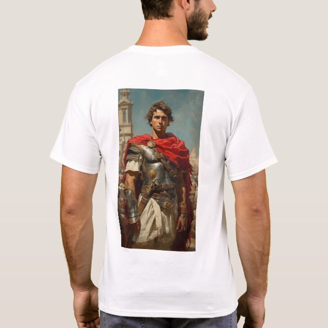 Camiseta Alejandro el gran árbol de pintura de época inspir (Reverso)