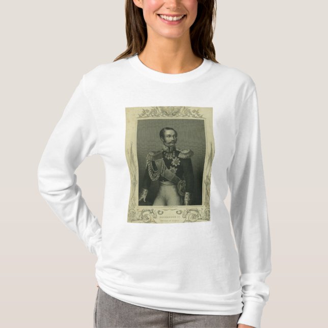 Camiseta Alejandro II de Rusia (Anverso)