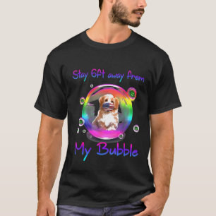 Camiseta Aléjate A 2 Metros De Mi Perro Bubble Shih Tzu