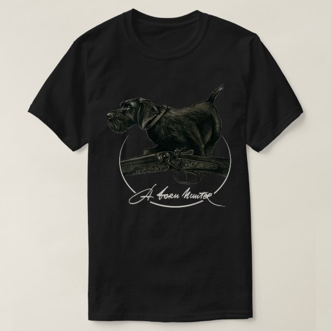 Camiseta Alemán con hilo de la punta del puntero Deutsch Dr (Diseño del anverso)