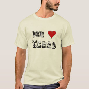 Camiseta Alemán de Deutsche del kebab del amor de Ich Lieb