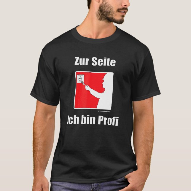 Camiseta Alemán de Electricidad Zum Seitich Bin Profi (Anverso)