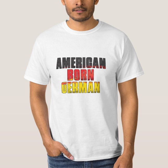 Camiseta Alemán nacido en Estados Unidos (Anverso)