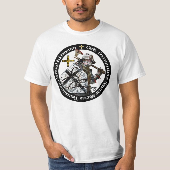Camiseta Alemán orden caballero con hacha Shirt (Anverso)