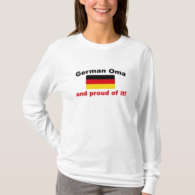 Camiseta Alemán orgulloso Oma (Anverso)