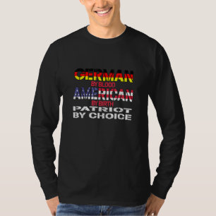 Camiseta Alemán Por Sangre Estadounidense Por Nacimiento Pa