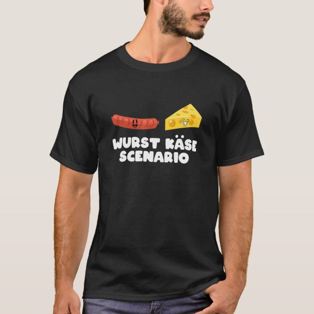 Camiseta Alemán Pun Wurst K se Scenario Sausage Cheese Funn (Anverso)