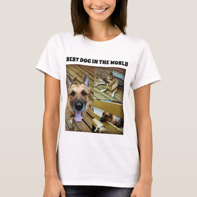 Camiseta ALEMÁN SHEPHERD BEST DOG tee (Anverso)