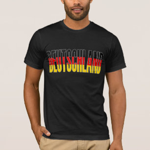 Camiseta alemana de la bandera de Deutschland