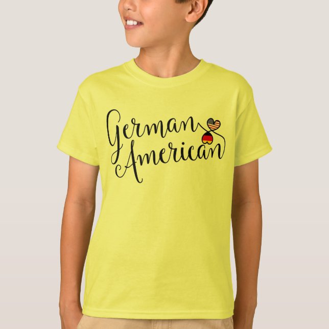 Camiseta alemana de los corazones de Entwinted del (Anverso)