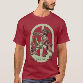 Camiseta alemana del indicador de pelo corto