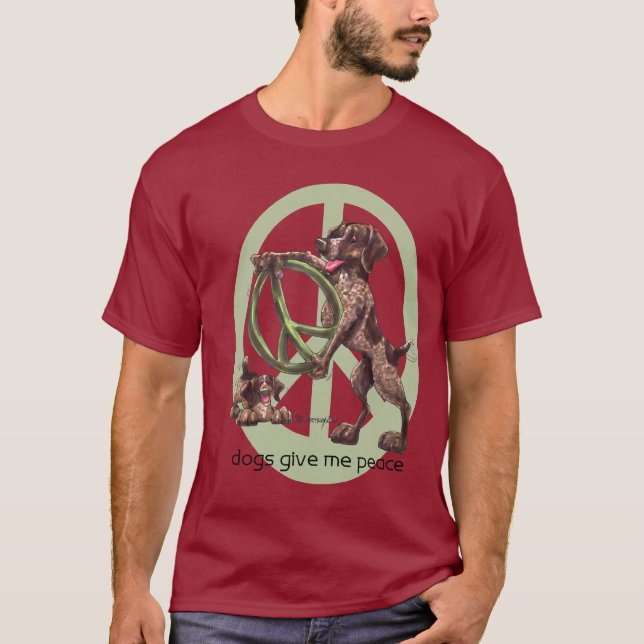 Camiseta alemana del indicador de pelo corto (Anverso)