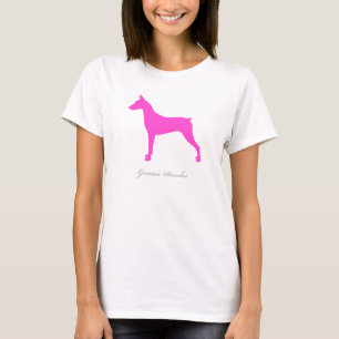 Camiseta alemana del Pinscher (versión atracada