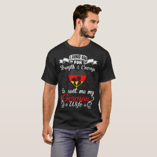 Camiseta alemana enviada valor pedida de la esposa