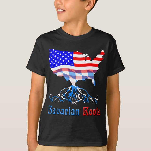 Camiseta Alemania Americana Baviera Roots (Anverso)