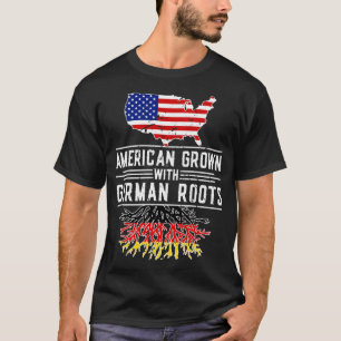 Camiseta Alemania Americana crece raíces alemanas orgullo d