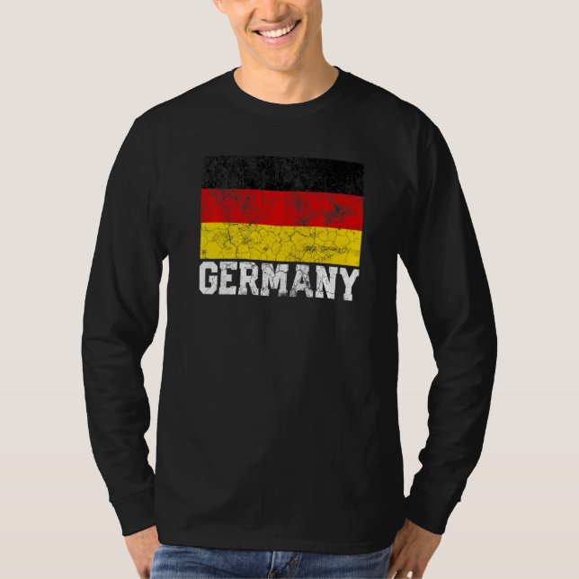 Camiseta Alemania Bandera Alemana Orgullo Rota Familia Nat (Anverso)