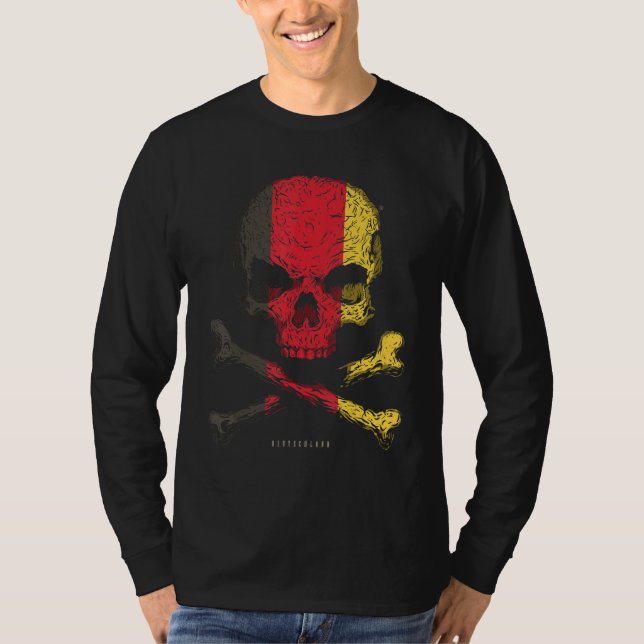 Camiseta Alemania Bandera Crossbone (Anverso)