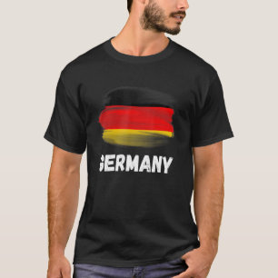 Camiseta Alemania Bandera Orgullo Retro Bandera Alemana Mat