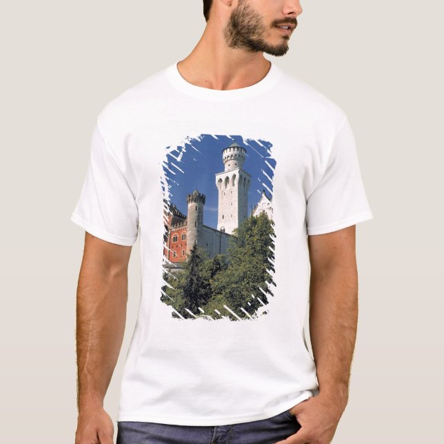 Camiseta Alemania, Baviera, Castillo de Neuschwanstein. (Anverso)
