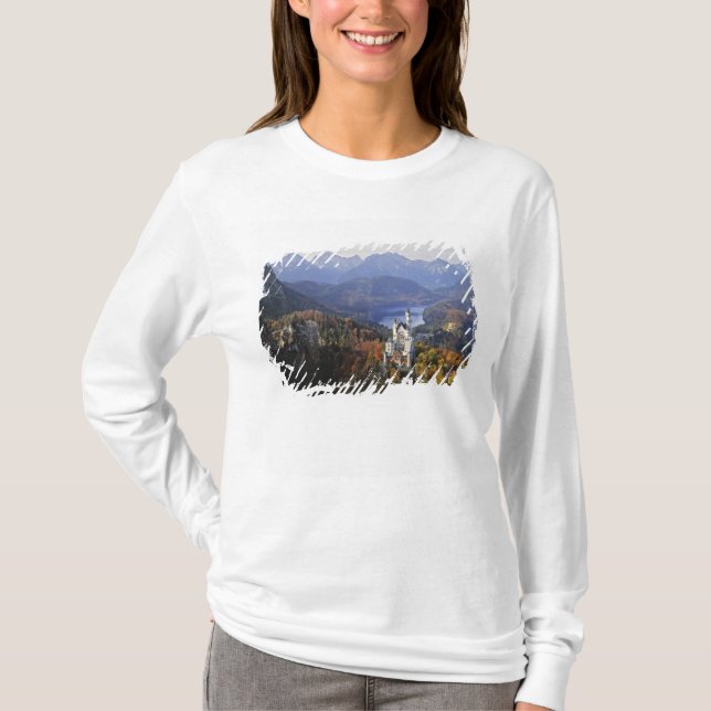 Camiseta Alemania, Baviera, Castillo de Neuschwanstein. Rey (Anverso)