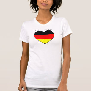 Camiseta Alemania corazón fútbol Shirt