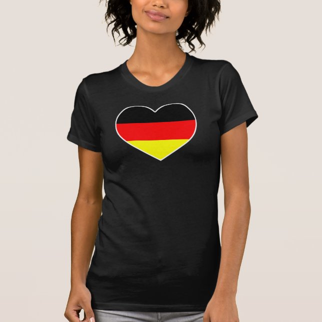 Camiseta Alemania corazón fútbol Shirt “Germany " (Anverso)