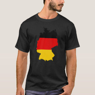 Camiseta Alemania en los colores del hogar de la bandera