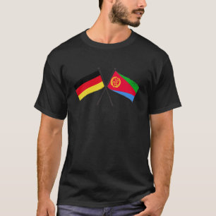 Camiseta Alemania Eritrea Banderas Cruzadas Herencia Aleman