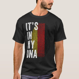 Camiseta Alemania está en mi ADN lindo Alemania huella dact