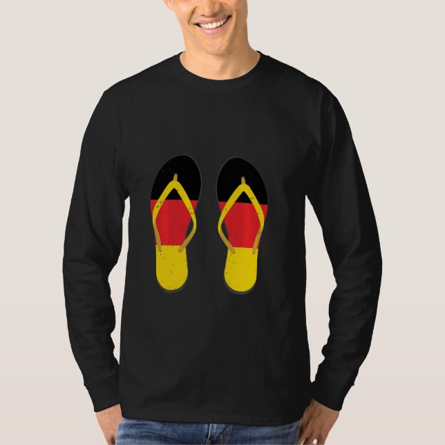 Camiseta Alemania Flip Flops Bandera alemana Berlín Bavar (Anverso)