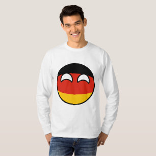 Camiseta Alemania Geeky que tiende divertida Countryball