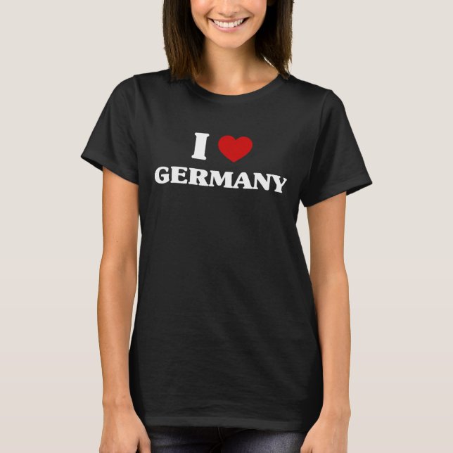 Camiseta Alemania I Heart Germany Souvenir I Love Germany (Anverso)