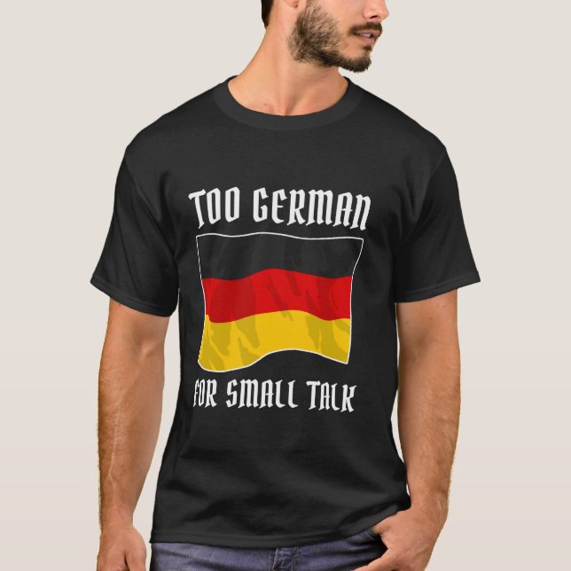 Camiseta Alemania: Inmigrante alemán cliché irónico lema gr (Anverso)