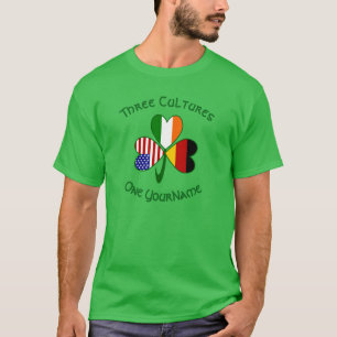 Camiseta Alemania Irlanda Estados Unidos Bandera Trébol Per