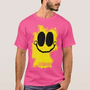 Camiseta Alemania Mapa de juguete feliz cara con sonrisa