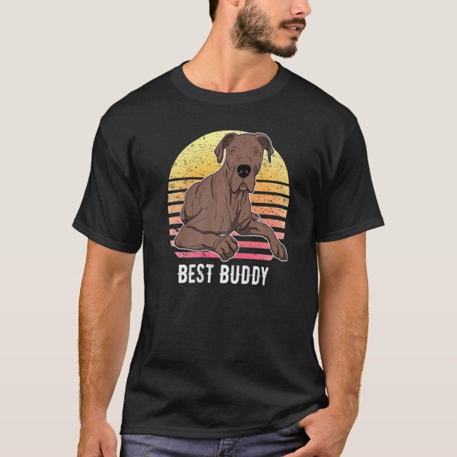Camiseta Alemania Mastiff Great Dane Sunset 8 (Anverso)