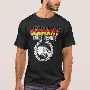 Camiseta Alemania Mesa de Tenis Alemán Apoyo al equipo Ping