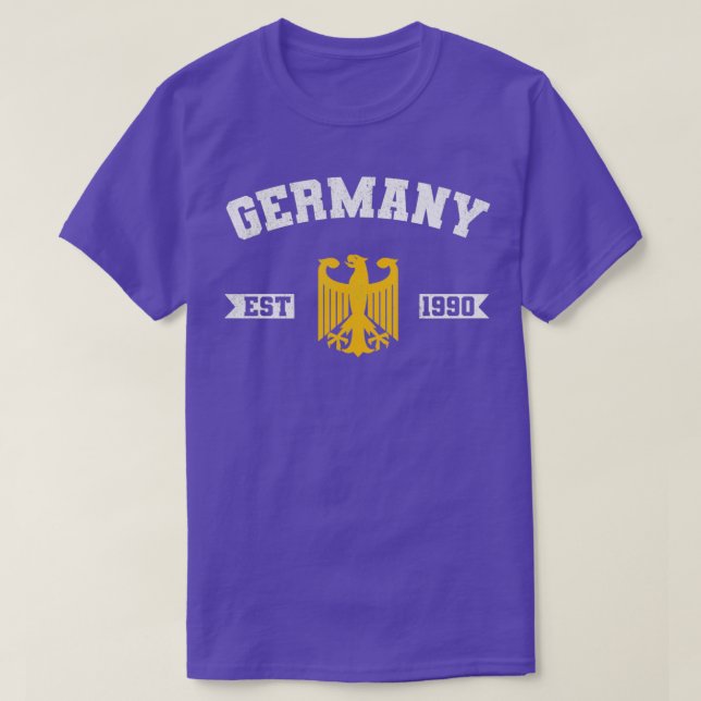 Camiseta Alemania Oriental 1990 Escudo de Alemania (Diseño del anverso)