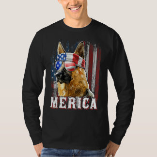 Camiseta Alemania Pastor De Perro Merica 4 De Julio Fl Esta