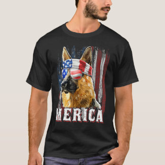 Camiseta Alemania Pastor De Perro Merica 4 De Julio Fl Esta